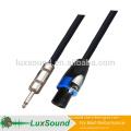 TRS Speaker cable, Mono 6.35 jack to 4p speaker connector speaker cable